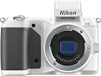 Amazon | Nikon ミラーレス一眼 Nikon 1 V2 ボディー ホワイト N1V2WH