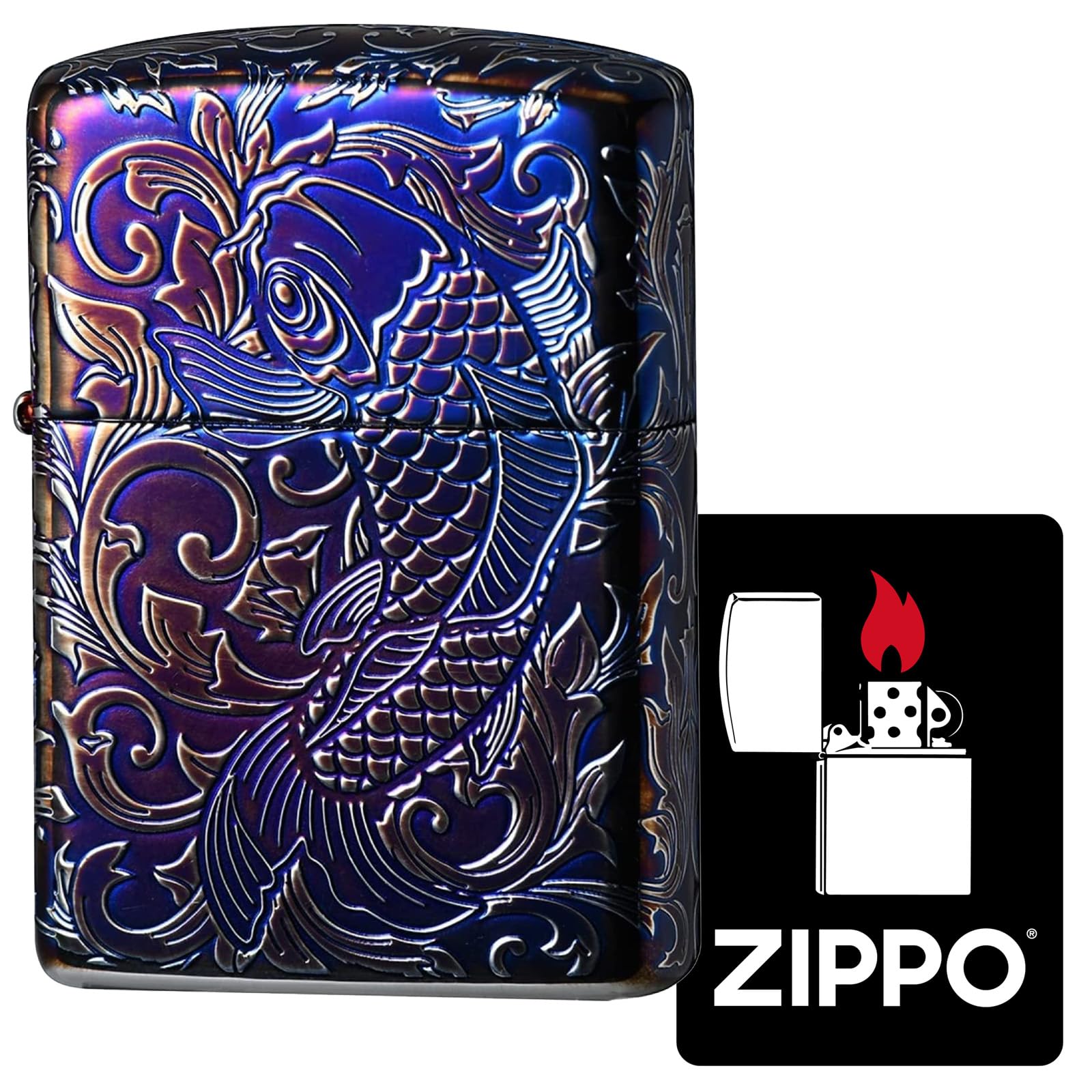 Amazon.com: Zippo 162AS-CARP5 Lighter, Armor, Carp, Windproof