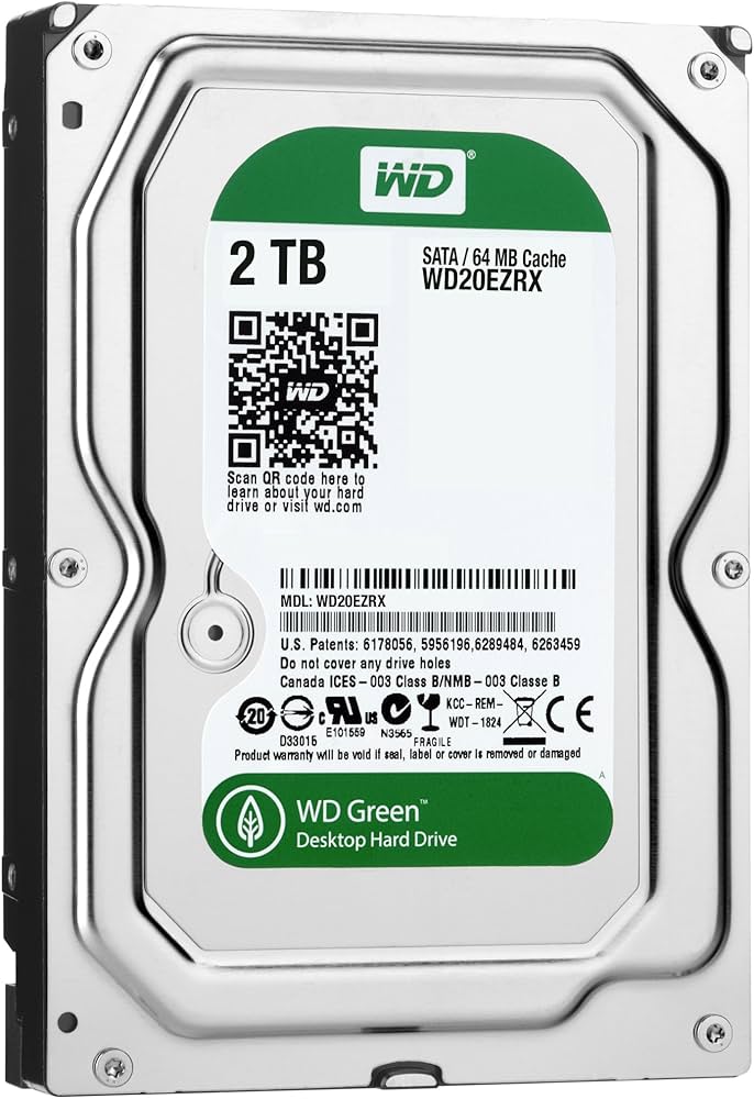 Amazon | WD HDD 内蔵ハードディスク 3.5インチ 2TB Green WD20EZRX