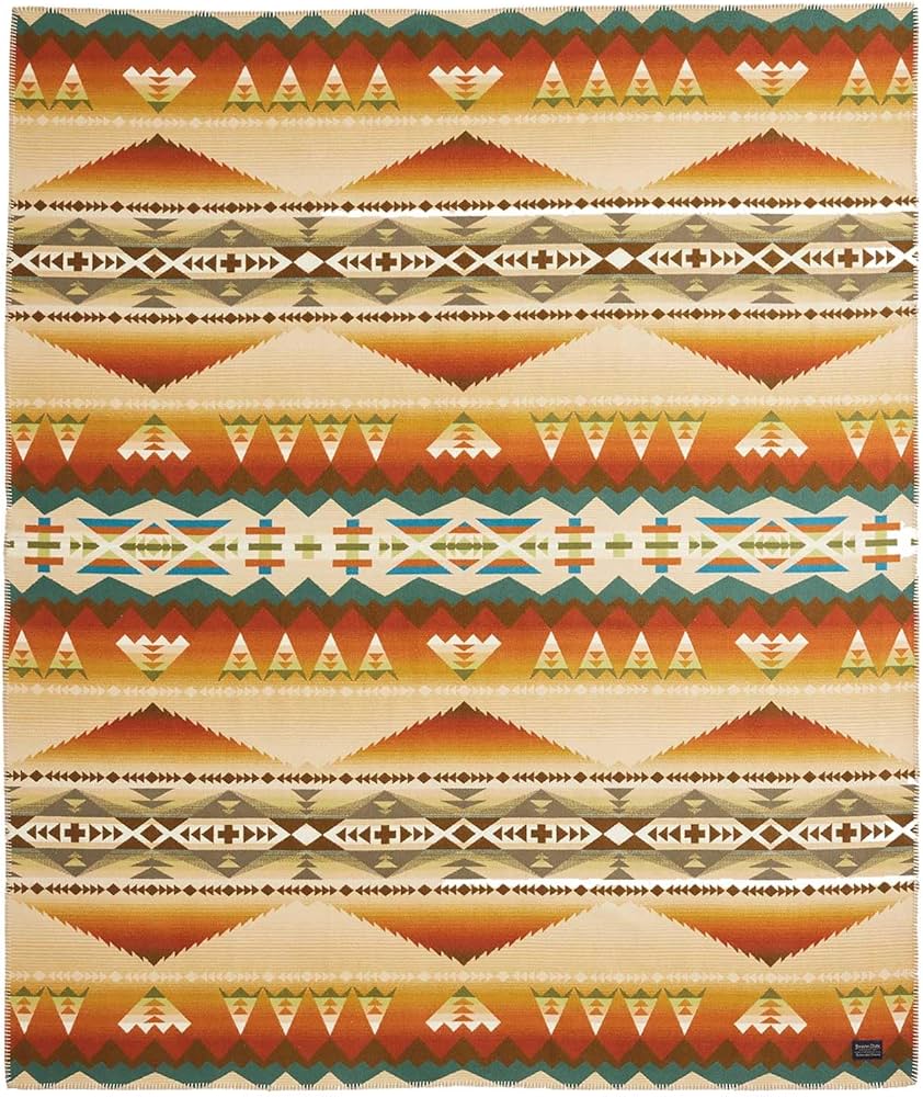 Amazon.com: Pendleton Jacquard Unnapped Twin Blanket 64