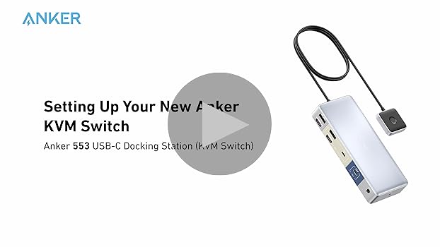 Anker Docking Station, KVM Switch for Desktop PC and Laptop, Dual