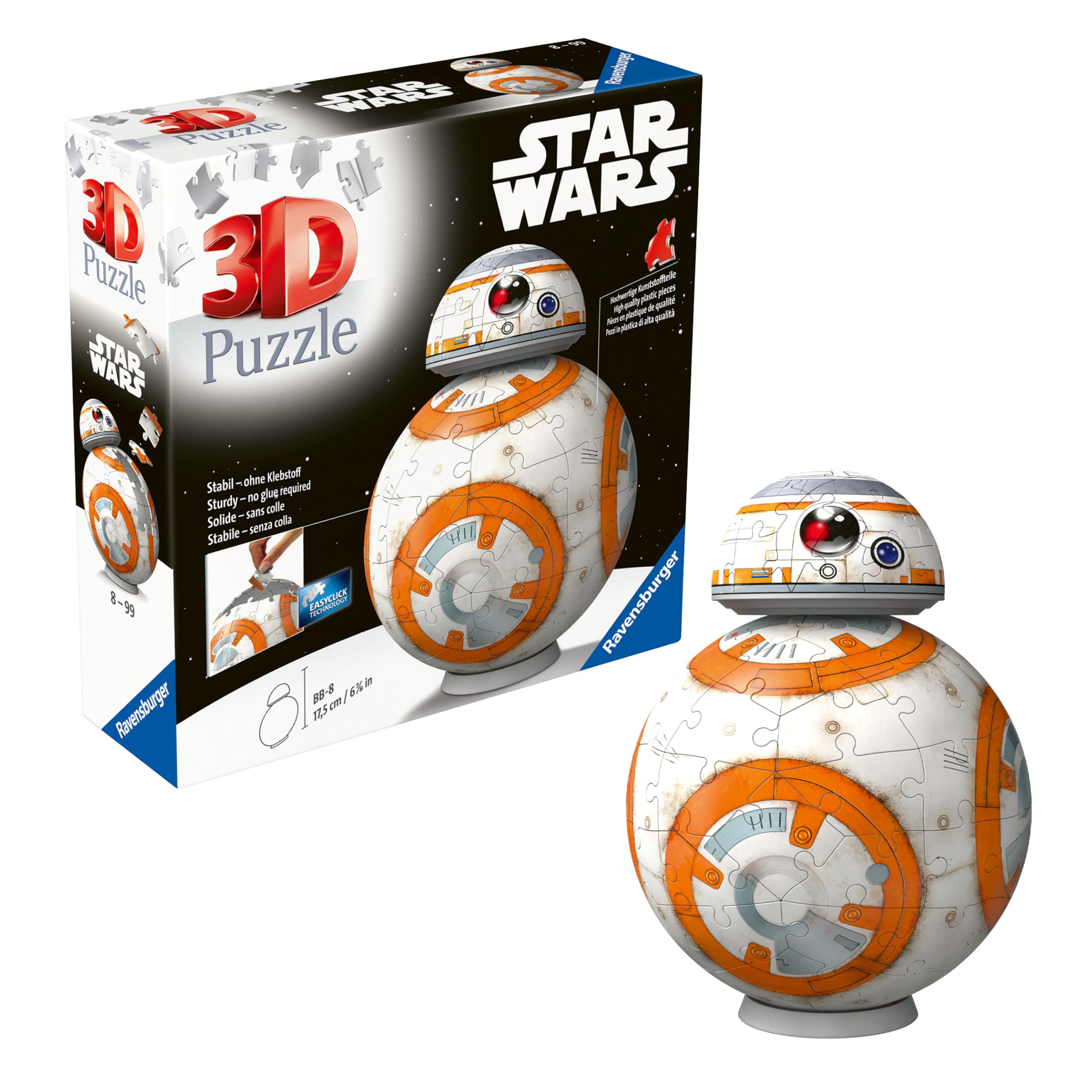 Ravensburger Star Wars BB-8 3D Puzzle for Kids Age 8 Years - 99