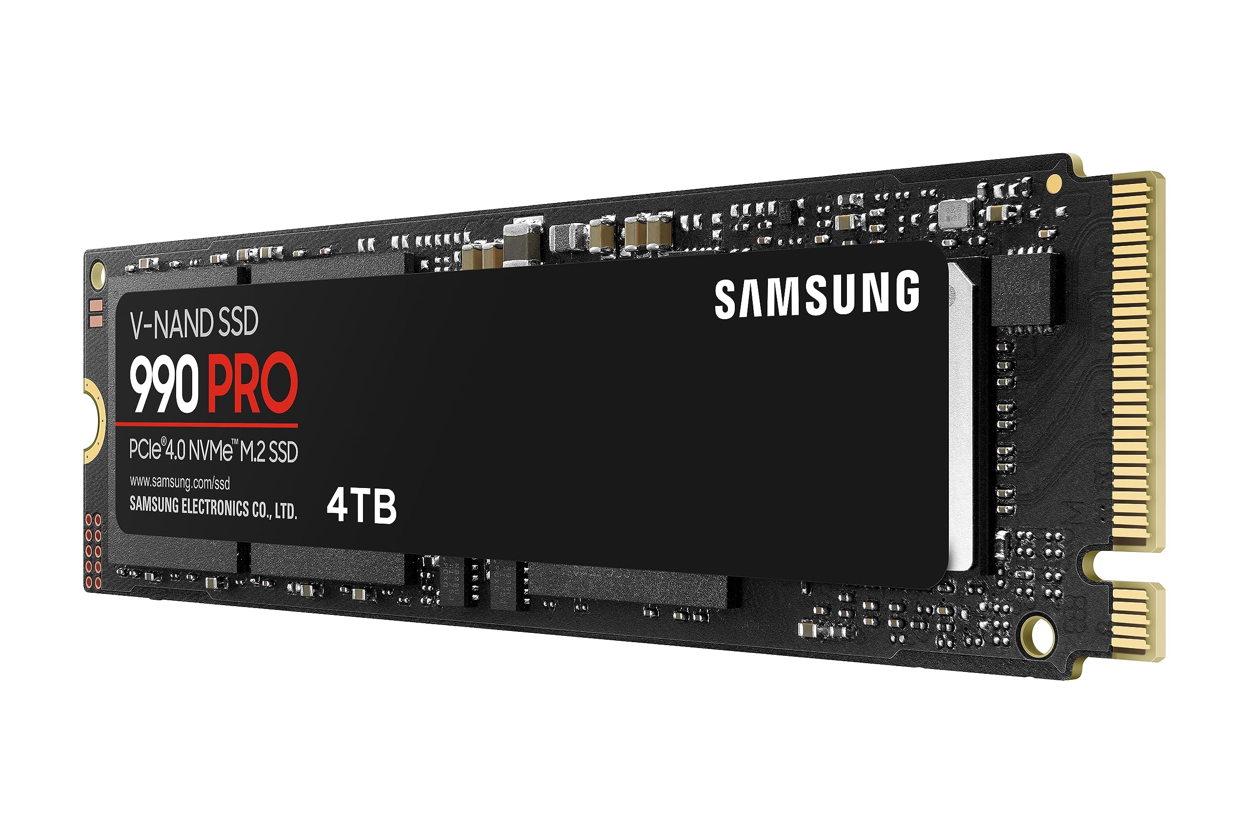 Amazon | Samsung 990 PRO NVMe M.2 SSD, 4 TB, PCIe 4.0, 7.450 MB/s