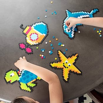 Amazon.com: Jixelz 1500 Piece Set Under The Sea Pixelated Puzzle