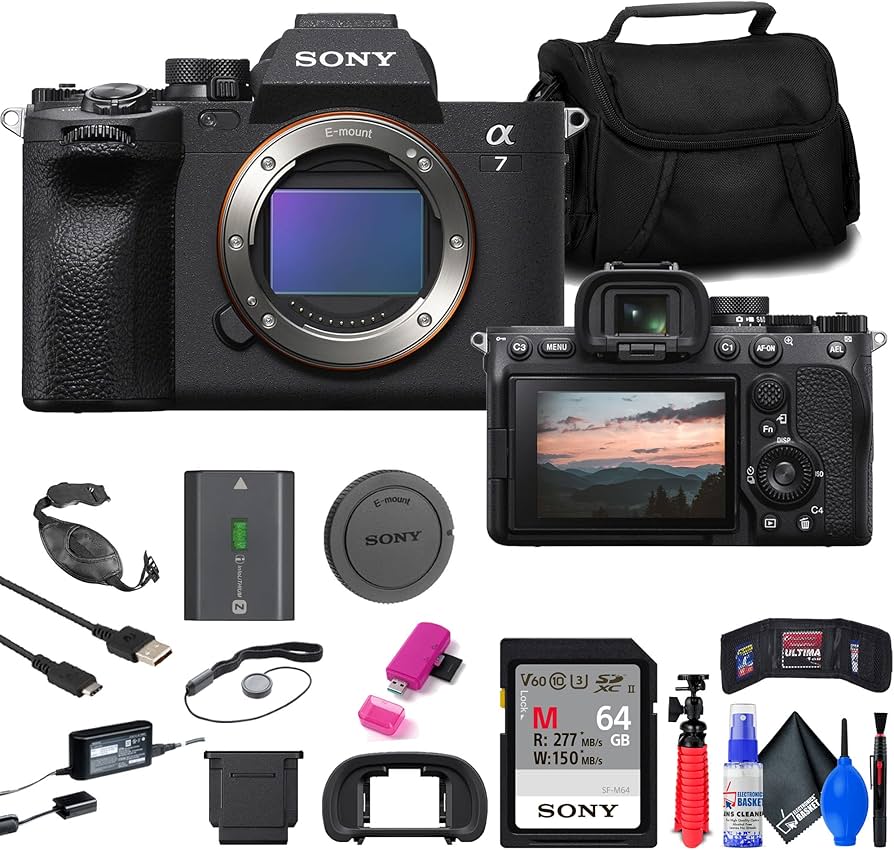 Amazon.com: Sony a7 IV Mirrorless Camera (ILCE-7M4/B) + 64GB