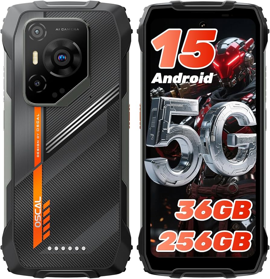 Amazon | 【2026 5G Android15 タフネススマホ 】OSCAL Pilot3 sim