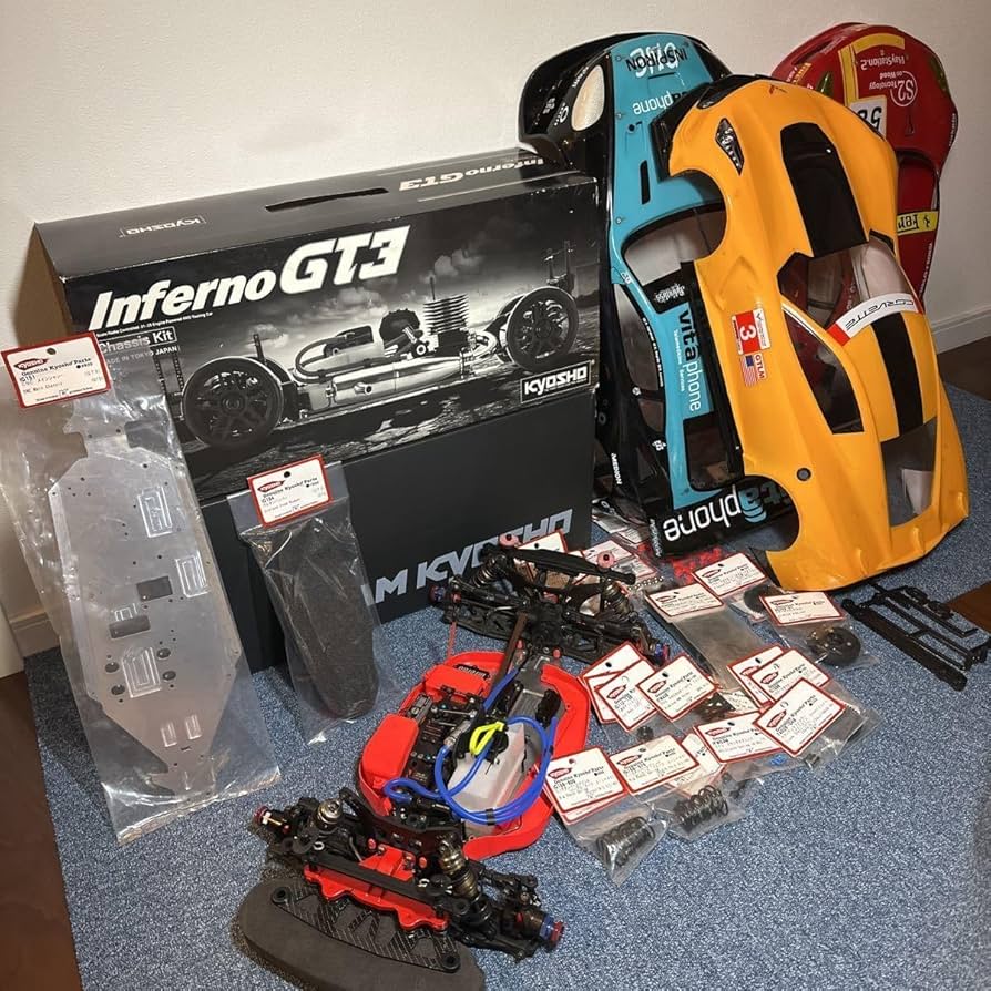Amazon | 京商 インファーノGT3 サーボ2個 ボディ3枚 パーツ大量