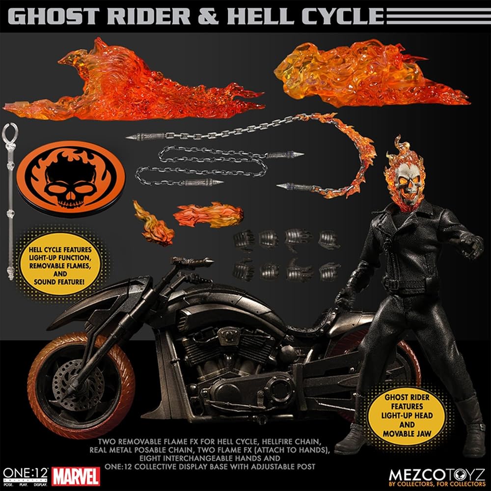 Amazon.com: Ghost Rider One:12 Collective : Toys & Games