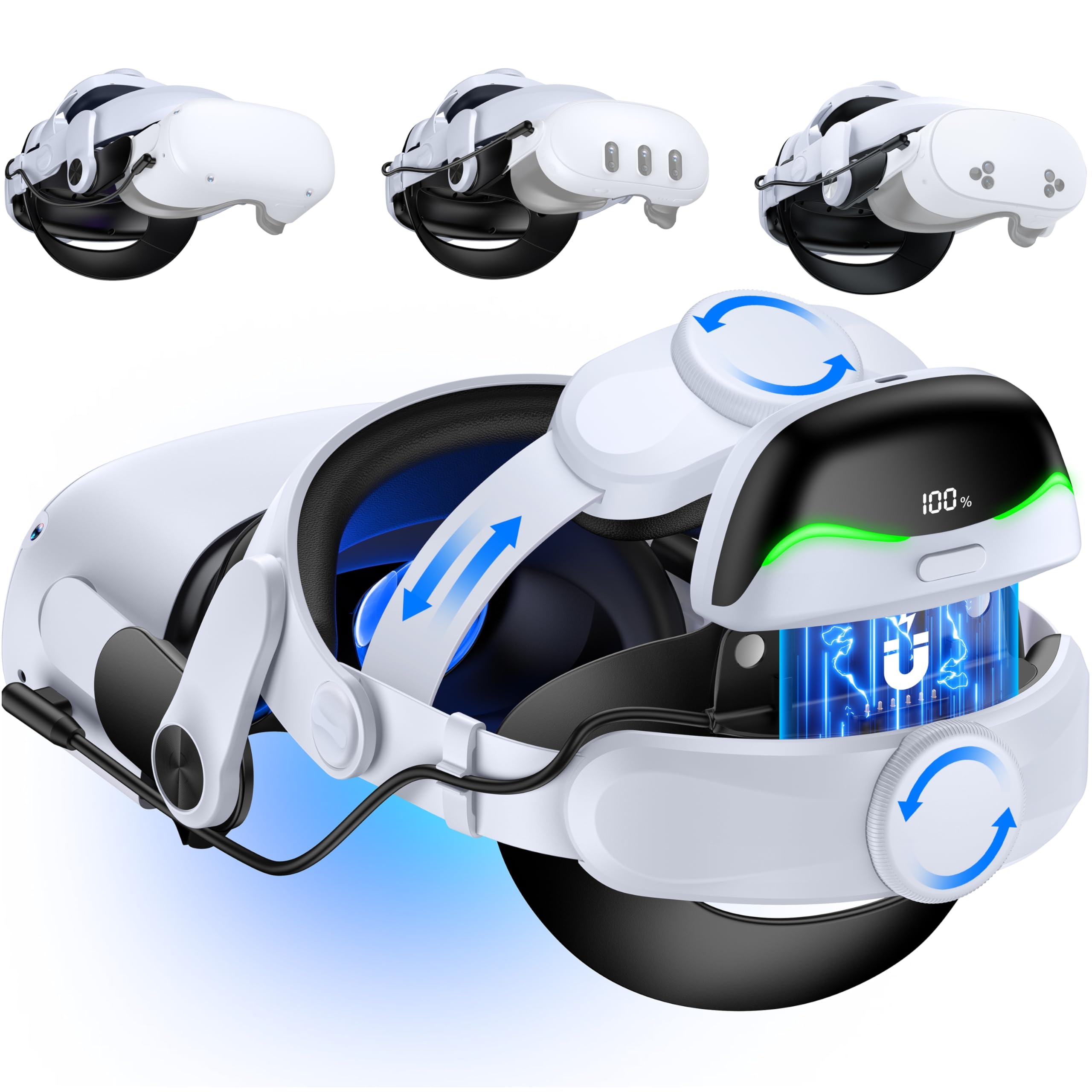 Amazon.co.jp: Elekasumi Quest 3S/Quest 3/Quest 2用ヘッドストラップ