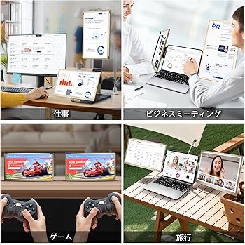 Amazon.co.jp: LivElect 15.6インチ デュアルモバイルモニター FHD