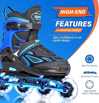 Amazon.com : 2PM Sports Vinal Boys and Girls Adjustable Flashing