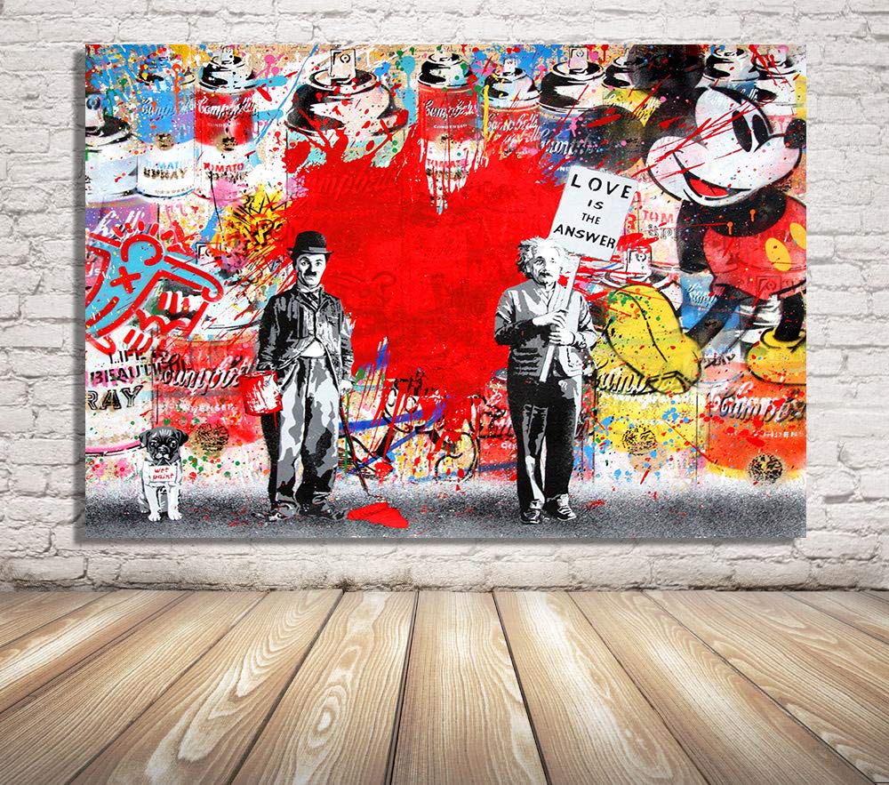 Amazon｜Faicai Art バンクシーグラフィティ ストリートアート ポップ