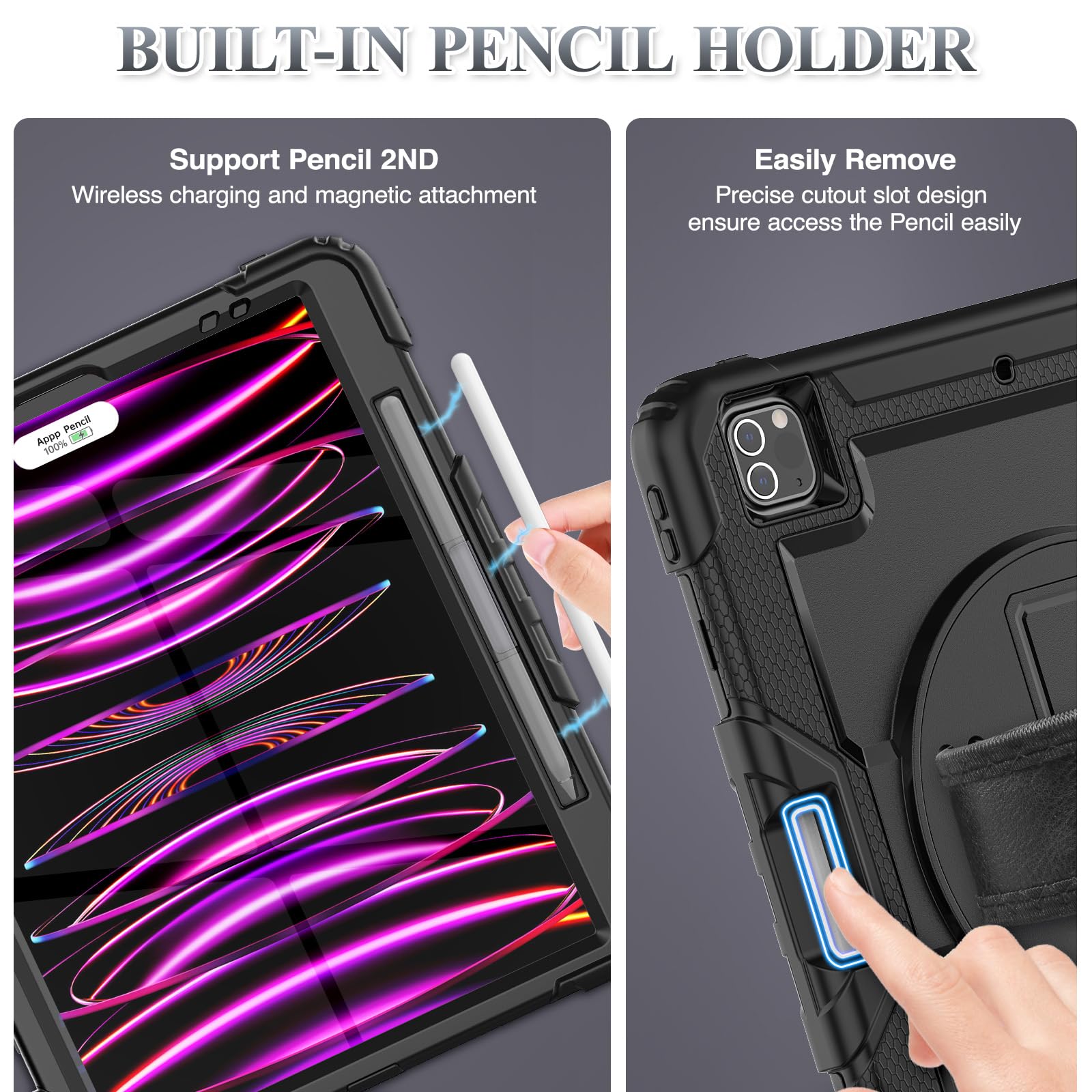 Amazon.co.jp: SEYMAC stock iPad Pro 12.9 ケース (第6/5/4/3世代