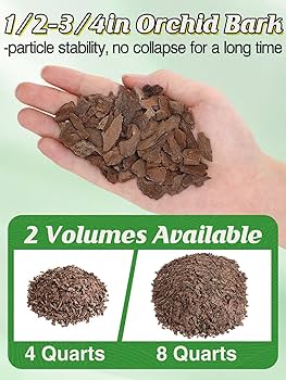 Amazon.com : 4qt New Zealand Orchid Bark, 1/2-3/4in Sun-Dried