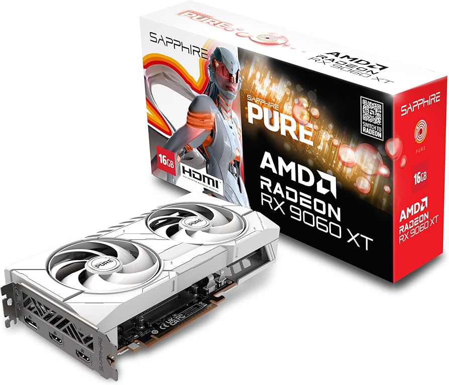 Sapphire Placa gráfica Pure AMD Radeon™ RX 9060 XT Gaming OC 16GB