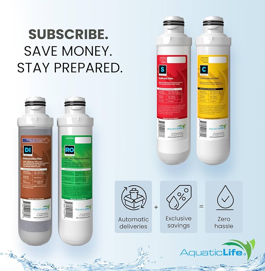 Amazon.com: Aquatic Life Twist-In Reverse Osmosis Aquarium Water