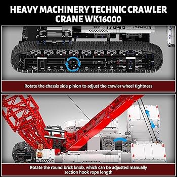 Amazon.com: Mould King 17046 Crawer Crane LR16000 Building Block