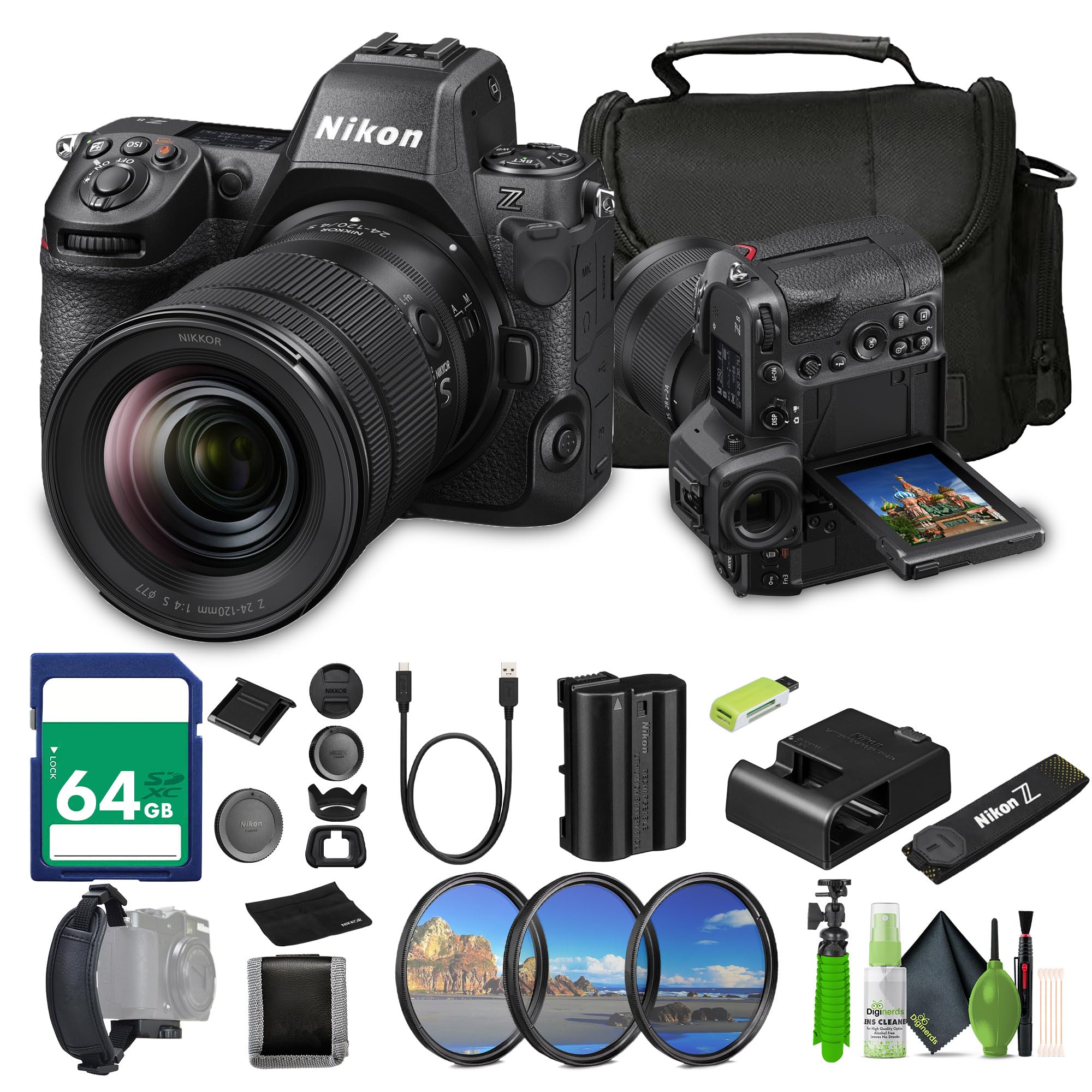 Amazon.com: Nikon Z8 Mirrorless Camera with 24-120mm f/4 Lens +