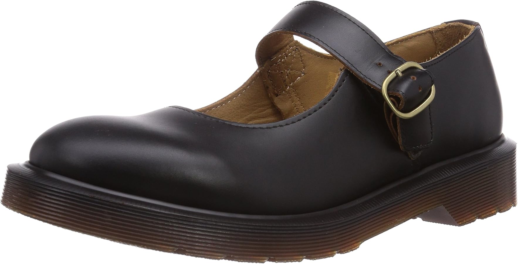 Dr. Martens Women's Indica Mary Jane Flat, Black, 7 UK: Amazon.co