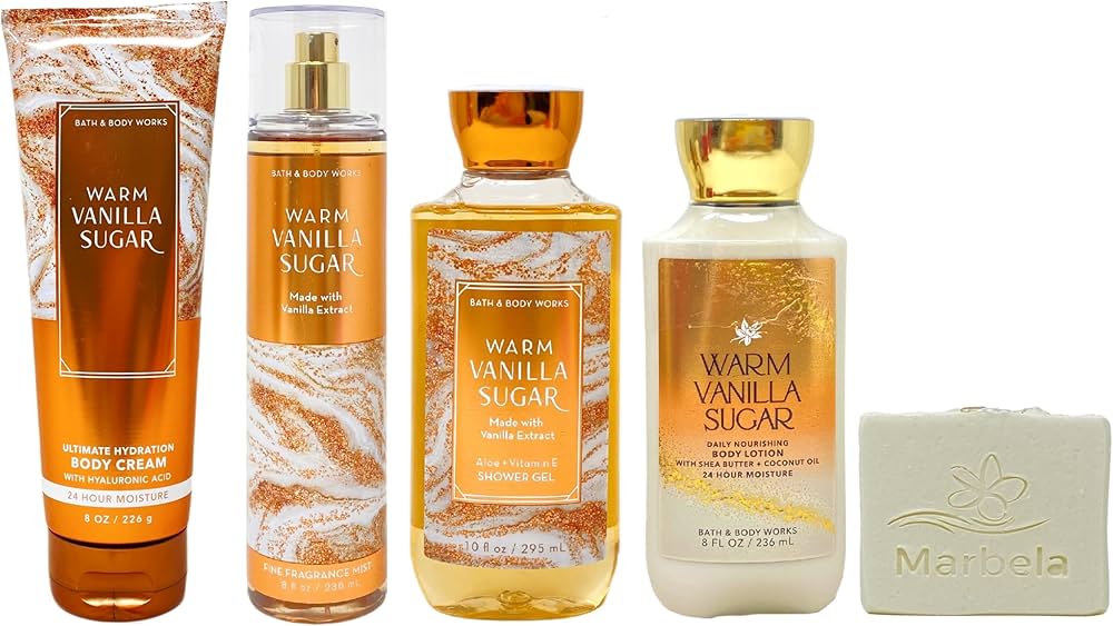 Amazon.com : Bath & Body Works Warm Vanilla Sugar Deluxe Gift Set