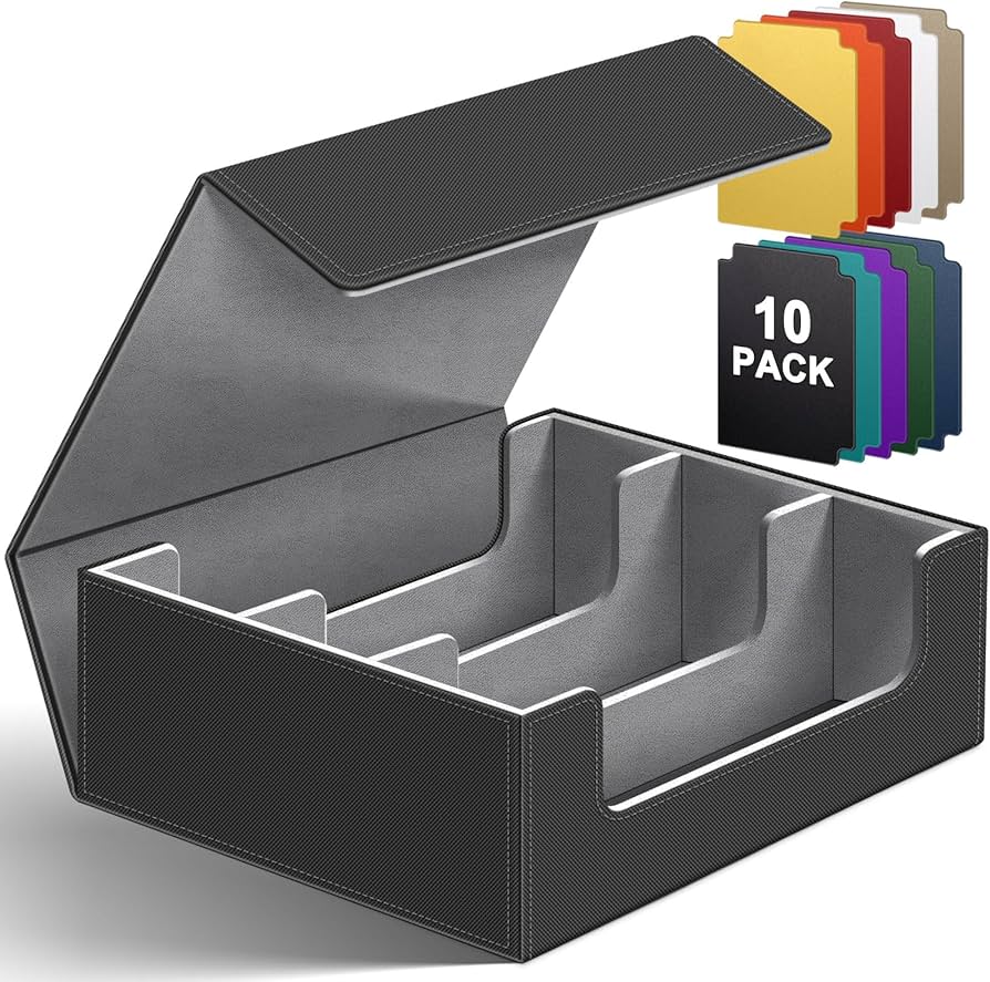 Amazon.com: Homthy 1800+ Card Deck Case for Trading Cards, Leather