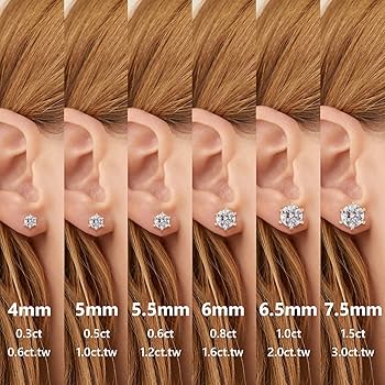 Amazon.co.jp: モアサナイト ピアス ダイヤモンド シルバー925 一粒