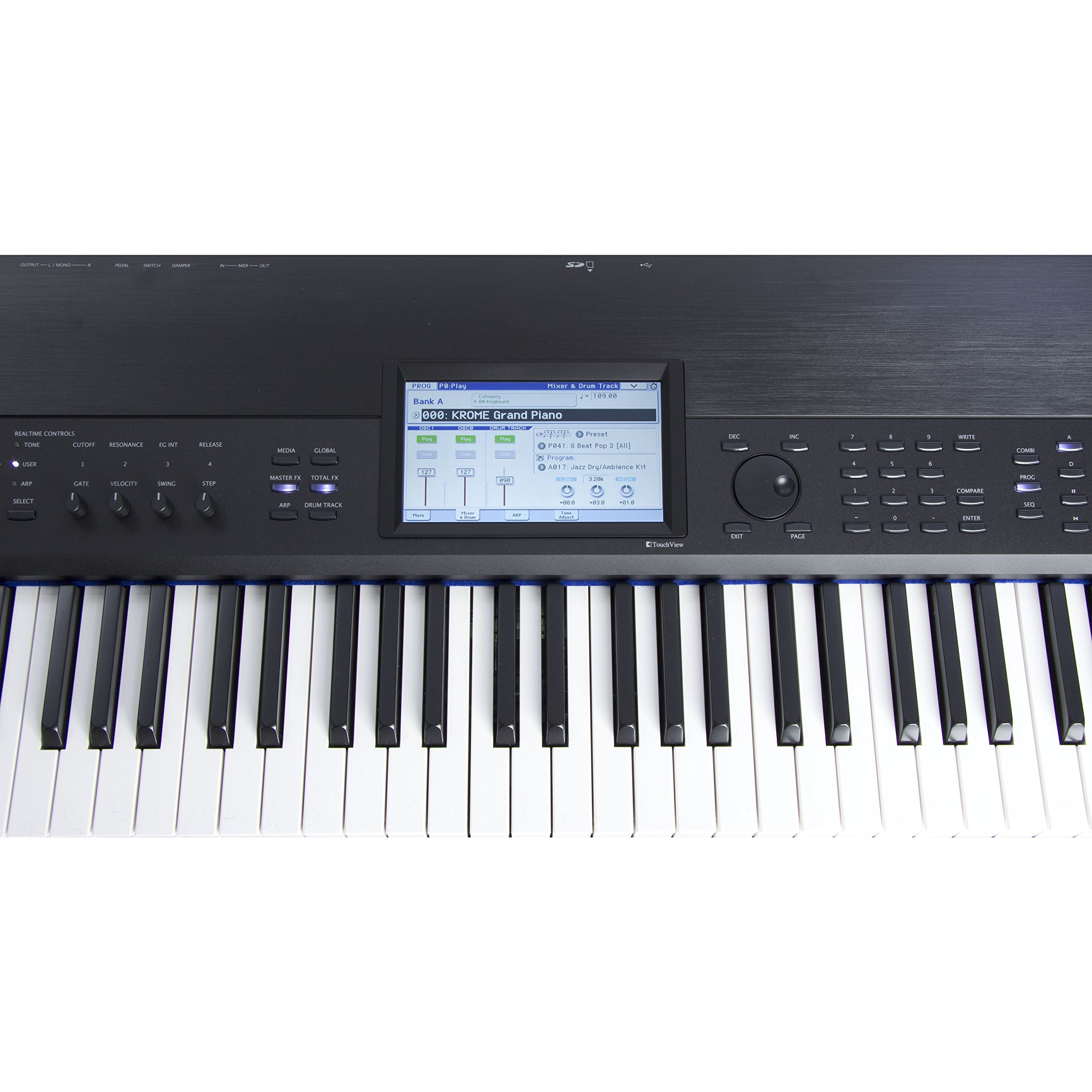 Amazon.co.jp: KORG キーボードシンセサイザー KROME-88 クローム 88鍵