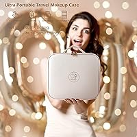 Amazon.co.jp: MOMIRA 鏡付きメイクボックス 化粧品収納ボックス