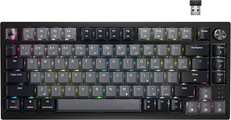 Amazon.com: Corsair K65 Plus Wireless 75% RGB Mechanical Gaming