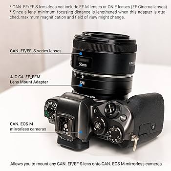 Amazon.com : JJC EF-EOS M Auto Focus Lens Mount Adapter Converter