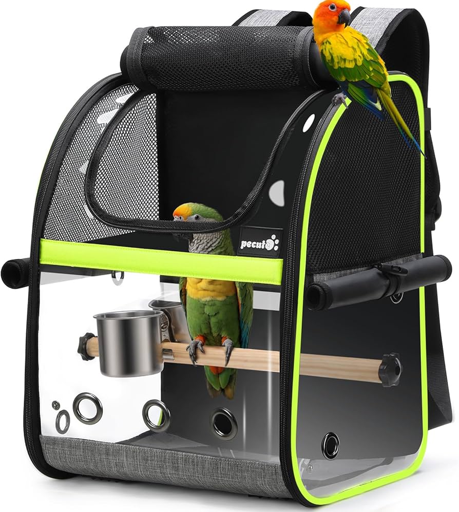 Amazon | Pecute 鳥用 キャリーバッグ 鳥用 インコ キャリー リュック