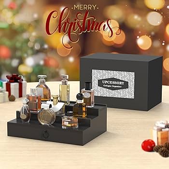Amazon.com: upcessory Cologne Organizer for Men, 3 Tier Wood