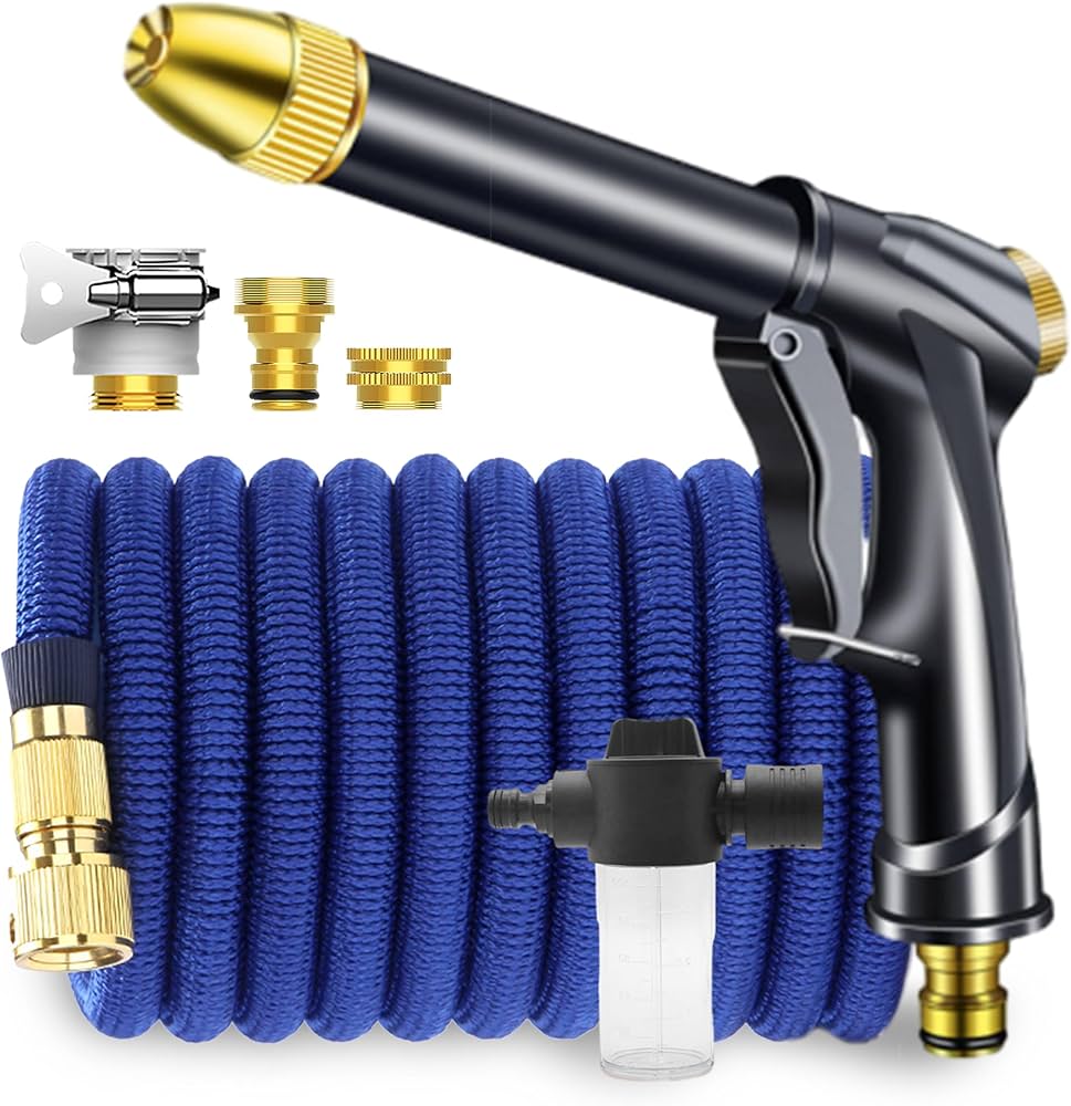 Amazon | 散水ノズル 高圧洗浄ノズル 散水ホース 伸縮ホース 高圧洗浄