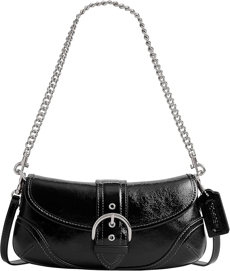 Crinkle Patent Leather Soho Bag 25: Handbags: Amazon.com
