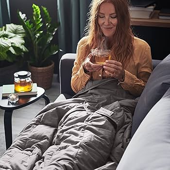 IKEA ODONVIDE Weighted Blanket Lightweight Warm 150 x 200 cm 8 kg