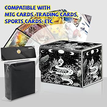 Amazon.com: Card Deck Box Plus 100 Counts Black Card Sleeves