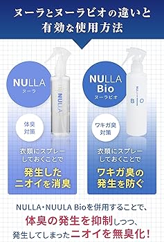 Amazon.co.jp: [ NULLA (ヌーラ) ] 衣類 体臭 消臭スプレー 日本製【1