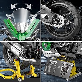 Amazon.com: Reobrix Motorcycle Building Sets for Adults, 1:5 Scale