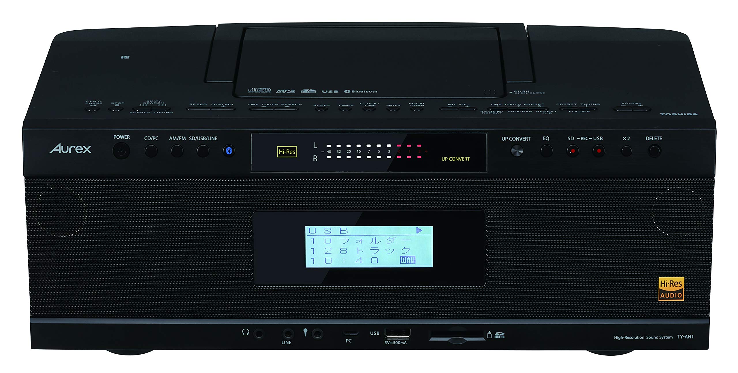 Amazon.co.jp: 東芝 ハイレゾ対応 Bluetooth/SD/USB/CDラジオ TY-AH1(K