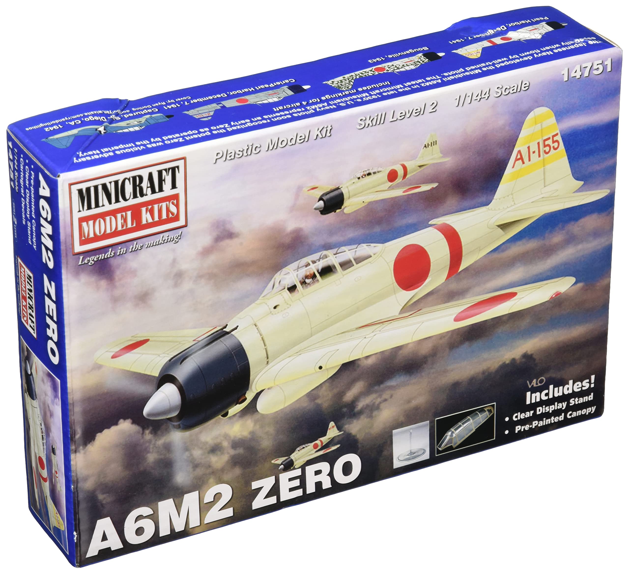 Amazon | ミニクラフト 1/144 第二次世界大戦 日本海軍 零式艦上戦闘機