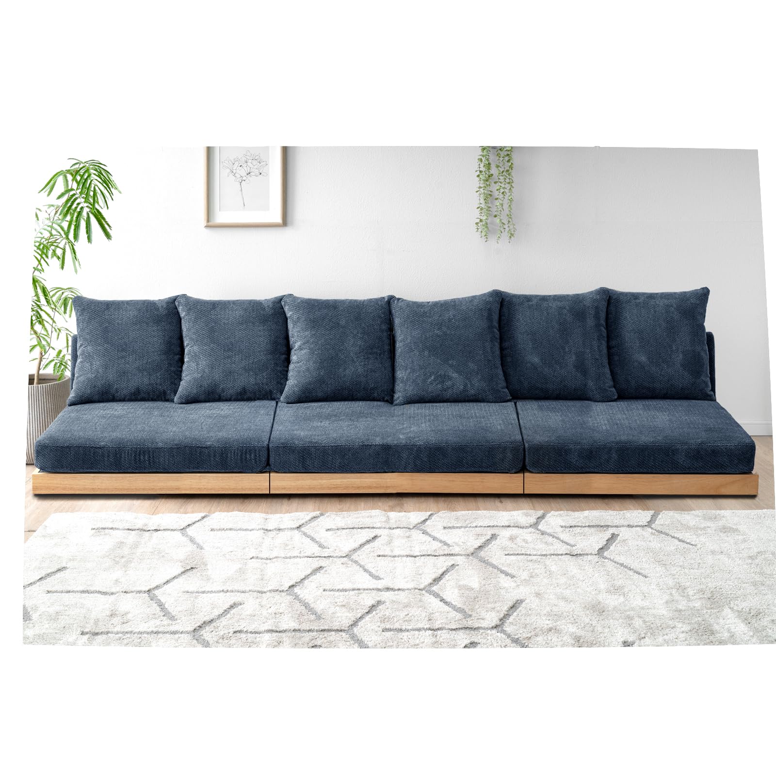 Amazon｜タンスのゲン 【座面の中まで洗えるソファ】4人掛け 幅270cm