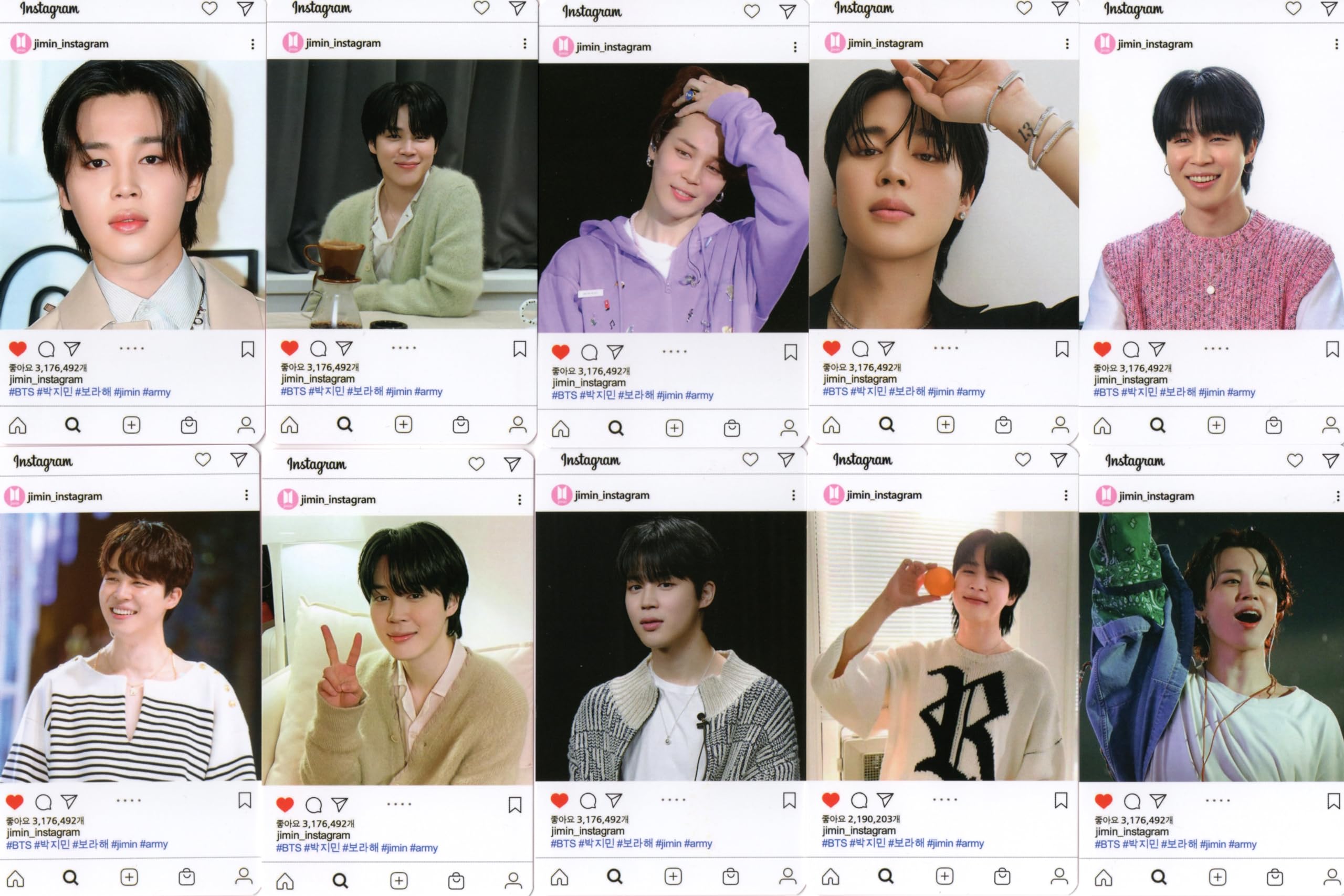 Amazon.co.jp: ジミン グッズ スペシャルフォトカードセット 60枚