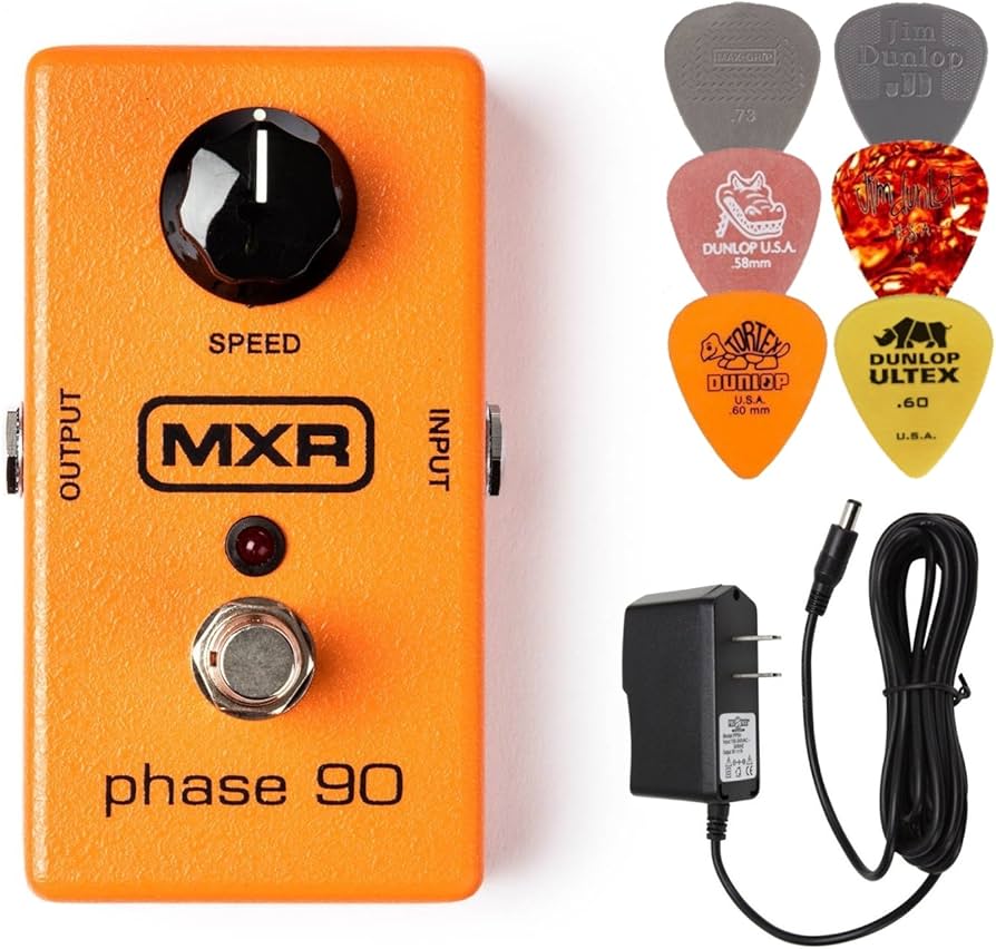 Amazon.com: MXR M101 Phase 90 Effects Pedal BUNDLE with AC/DC