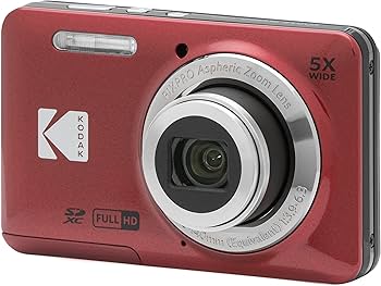 Amazon.com : Kodak PIXPRO FZ55 Red 16MP Digital Camera 5X Optical