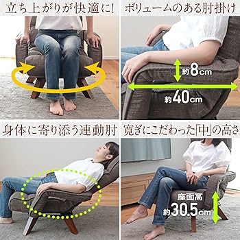 Amazon｜座椅子生活 明光ホームテック 腰の神様がくれた中座椅子
