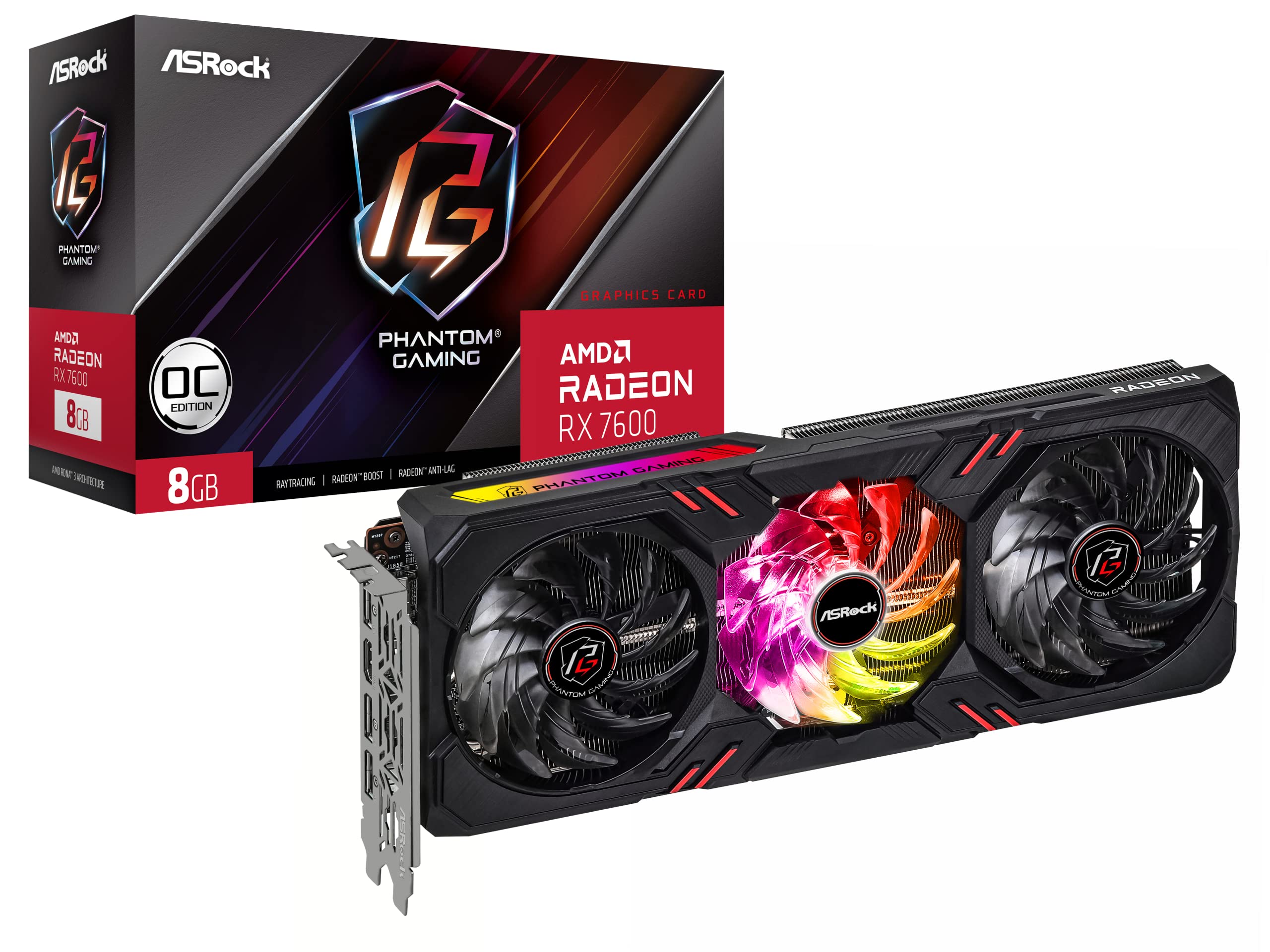 Amazon | ASRock Radeon / RX7600 搭載 グラフィックボード GDDR6 8GB