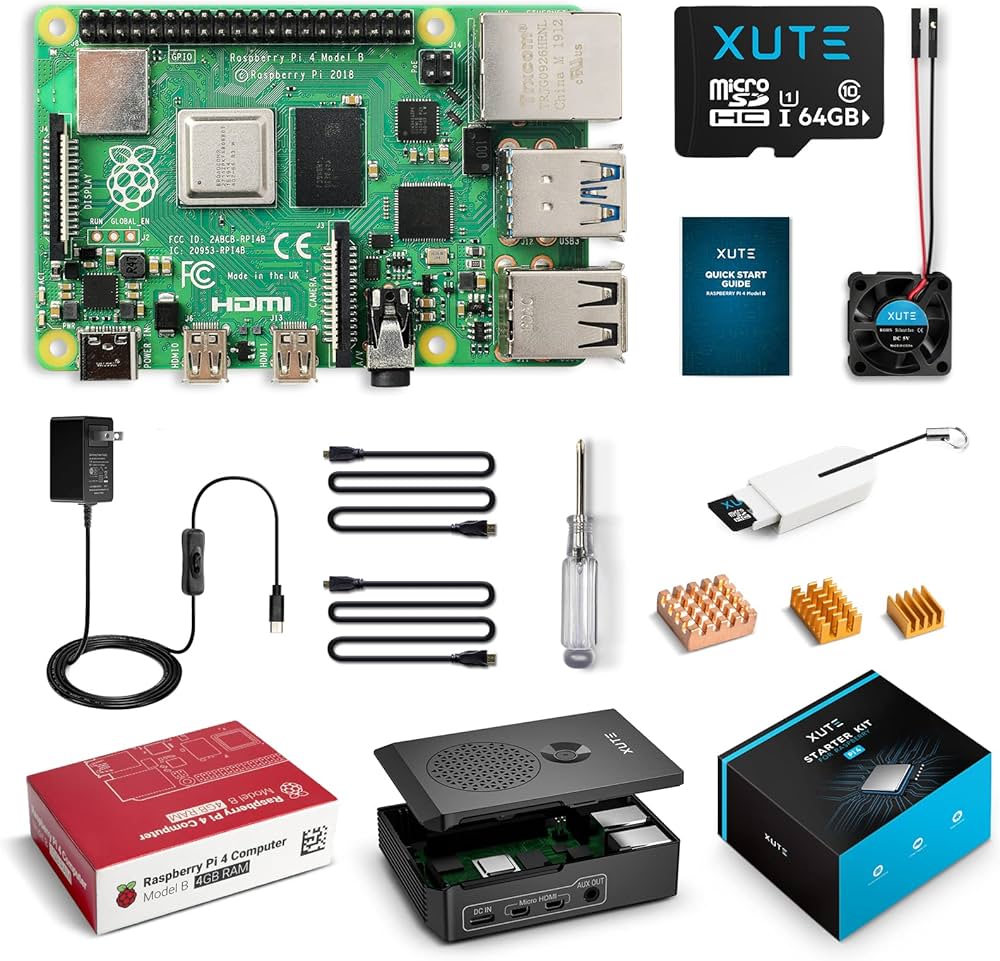 Amazon | Raspberry Pi 4 Model B 4GB RAM スターターキット 64GB