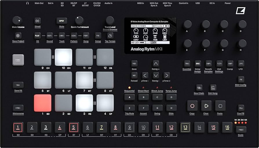 Amazon.co.jp: elektron Analog Rytm MKII Analog Drum Machine