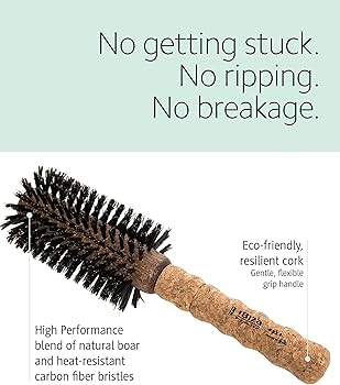 Amazon.com: Ibiza Hair Round Boar Bristle Brush (EX4-65mm