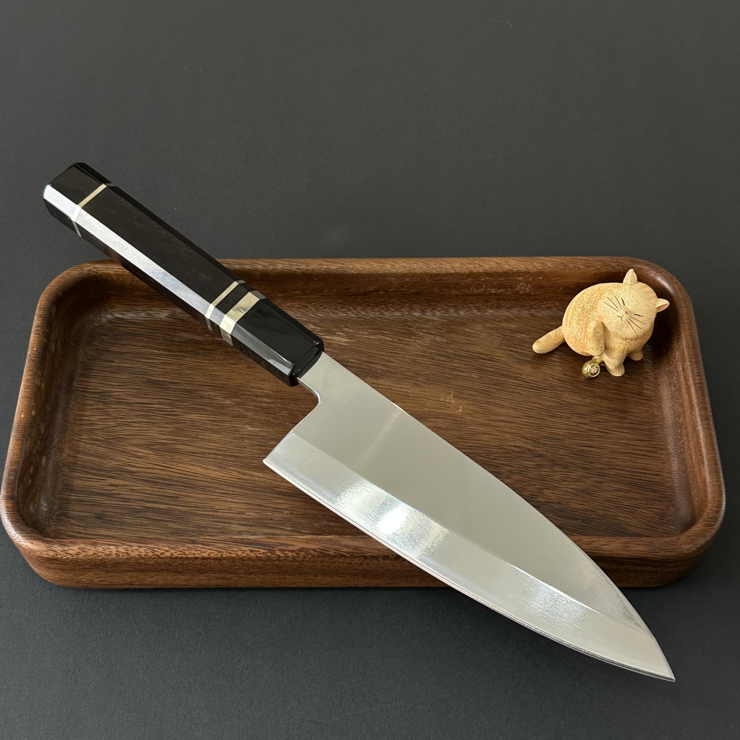 Amazon | 【鏡面仕上げ VG10号出刃包丁】180mm 黒檀八角柄 高級V金10号